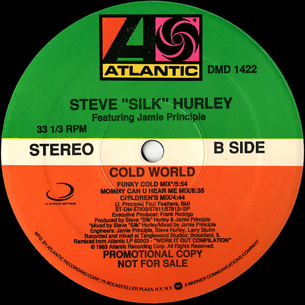 Steve "Silk" Hurley Featuring Jamie Principle : Cold World (12", Promo)