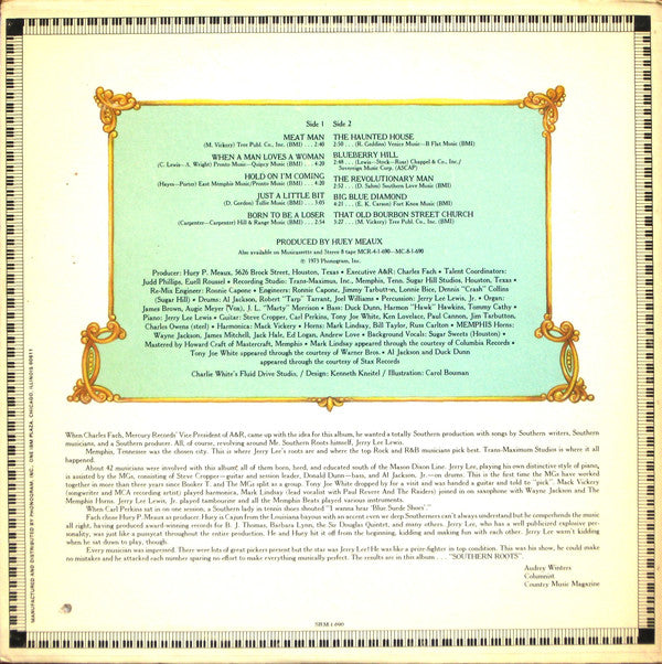 Jerry Lee Lewis : Southern Roots (LP, Album, Pit)