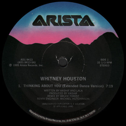 Whitney Houston : Thinking About You (12")