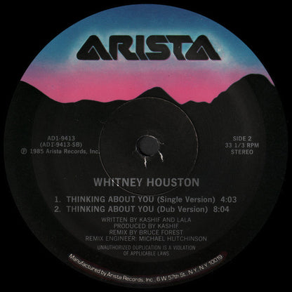 Whitney Houston : Thinking About You (12")