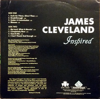 Rev. James Cleveland : Inspired (LP, Album)