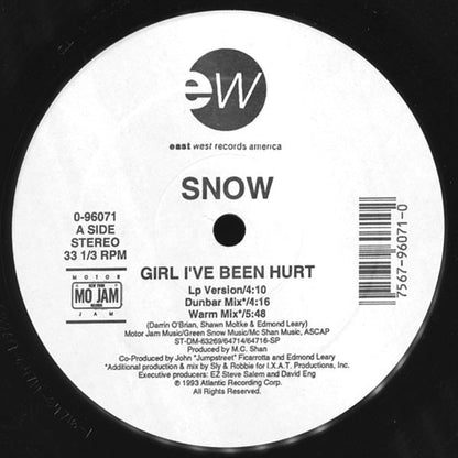 Snow (2) : Girl, I've Been Hurt / Champion Sound (12")