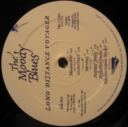 The Moody Blues : Long Distance Voyager (LP, Album, Pre)