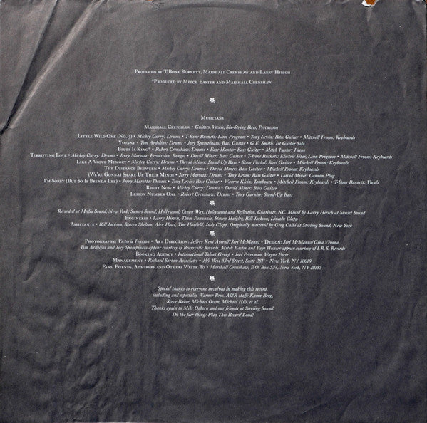 Marshall Crenshaw : Downtown (LP, Album, RP, SRC)