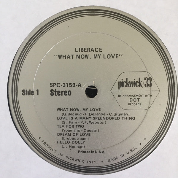Liberace : What Now My Love (LP, Comp)