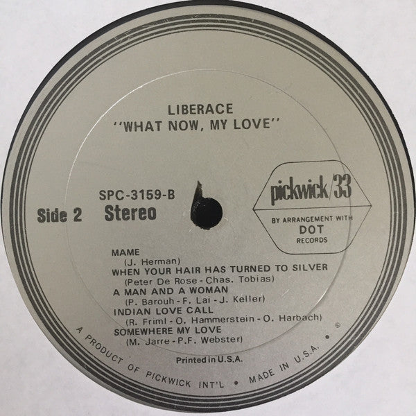 Liberace : What Now My Love (LP, Comp)