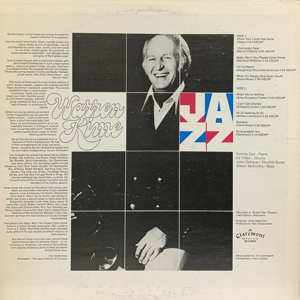 Warren Kime : Jazz (LP, Album)