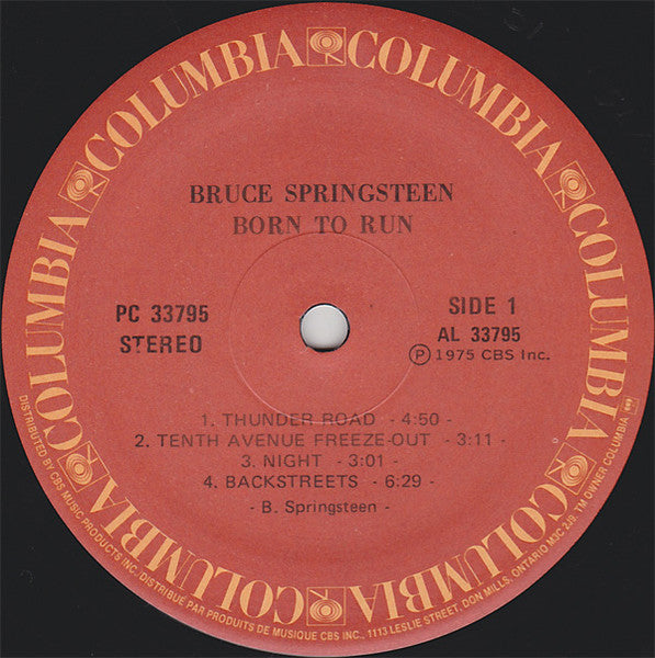Bruce Springsteen : Born To Run (LP, Album, RE, Cin)
