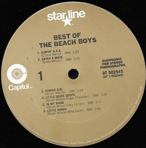 The Beach Boys : Best Of The Beach Boys - Vol. 1 (LP, Comp, Club, RE, San)