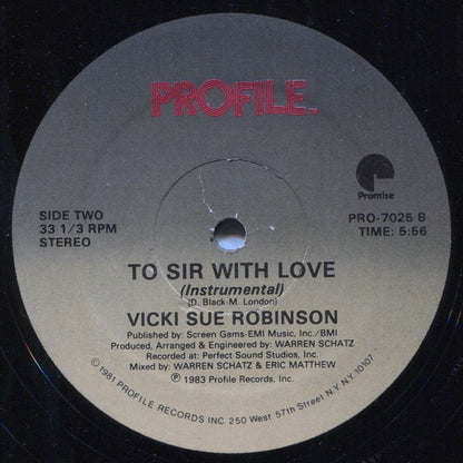Vicki Sue Robinson : To Sir With Love (12", Single)