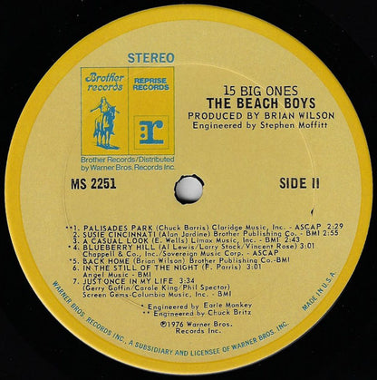 The Beach Boys : 15 Big Ones (LP, Album, Ter)
