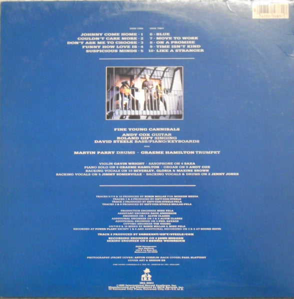 Fine Young Cannibals : Fine Young Cannibals (LP, Album, Glo)