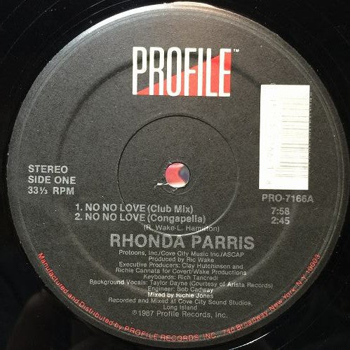 Rhonda Parris : No No Love (12")