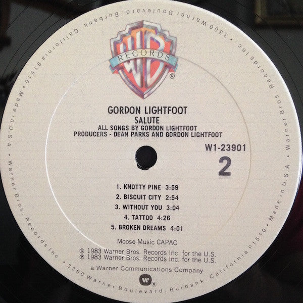 Gordon Lightfoot : Salute (LP, Album, Club)