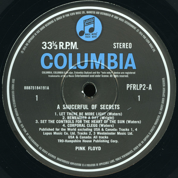 Pink Floyd : A Saucerful Of Secrets (LP, Album, RE, RM, 180)