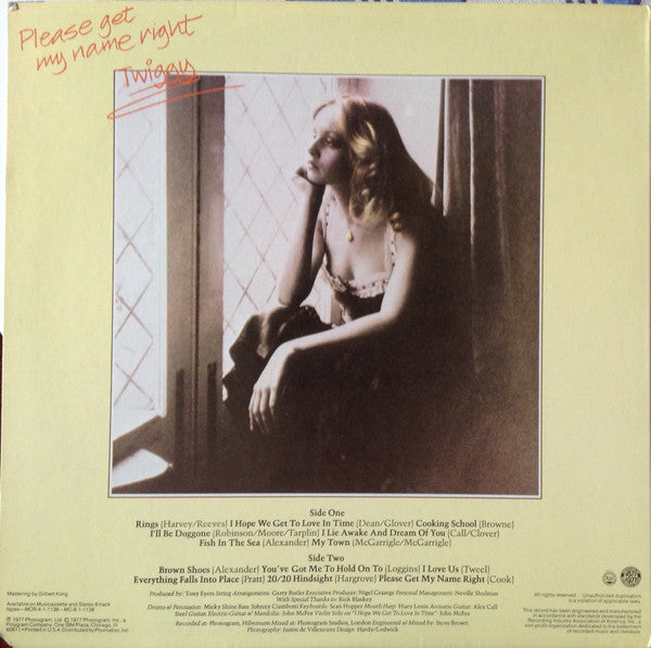 Twiggy (2) : Please Get My Name Right (LP, Album)