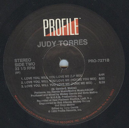Judy Torres : Love You, Will You Love Me (12")