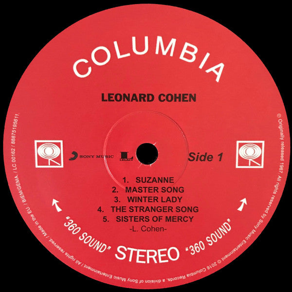 Leonard Cohen : Songs Of Leonard Cohen (LP, Album, RE, 180)