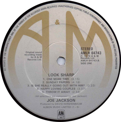 Joe Jackson : Look Sharp! (LP, Album)