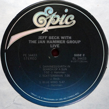 Jeff Beck With The Jan Hammer Group : Live (LP, Album, RE)