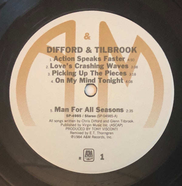 Difford & Tilbrook : Difford & Tilbrook (LP, Album, R, )