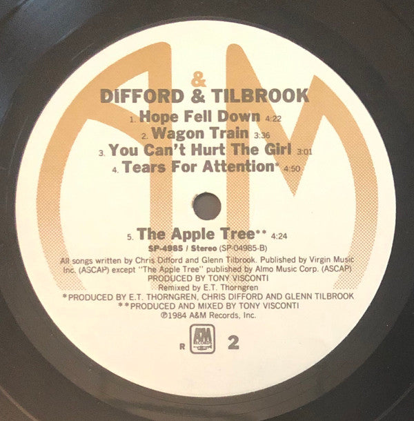 Difford & Tilbrook : Difford & Tilbrook (LP, Album, R, )