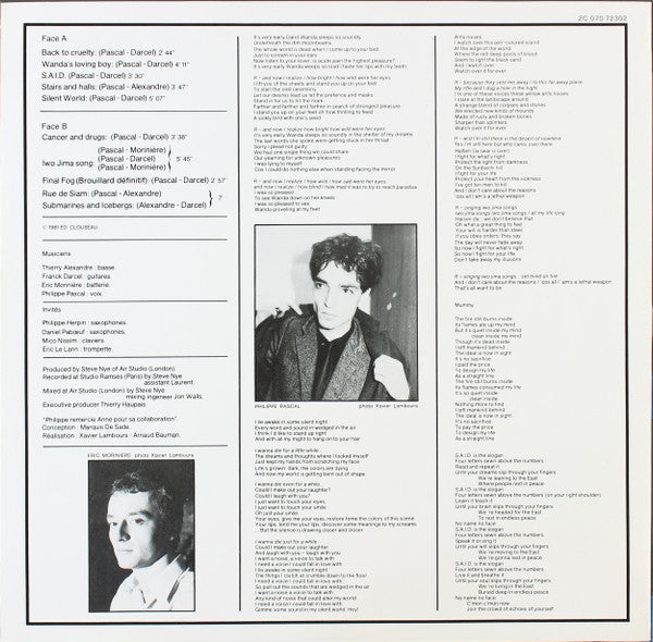 Marquis De Sade : Rue De Siam (LP, Album)