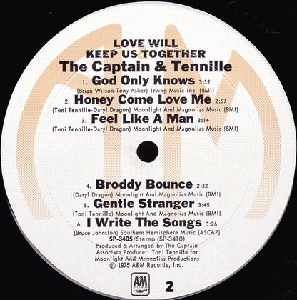 Captain And Tennille : Love Will Keep Us Together (LP, Album, Mon)