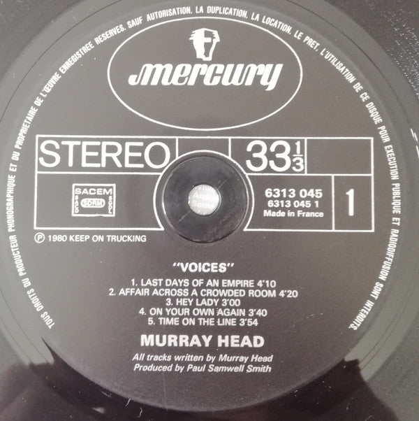 Murray Head : Voices (LP, Album, Pol)