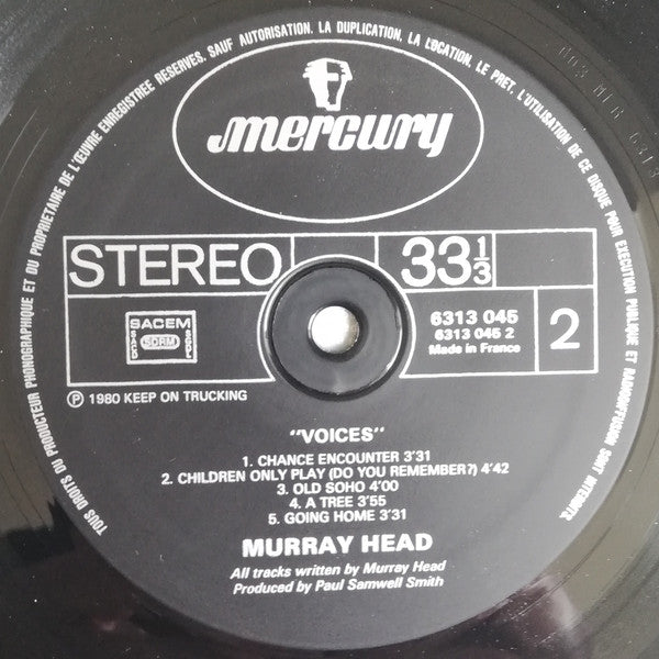 Murray Head : Voices (LP, Album, Pol)