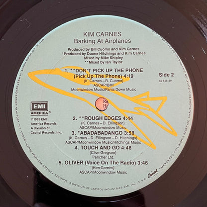 Kim Carnes : Barking At Airplanes (LP, Album, Club)
