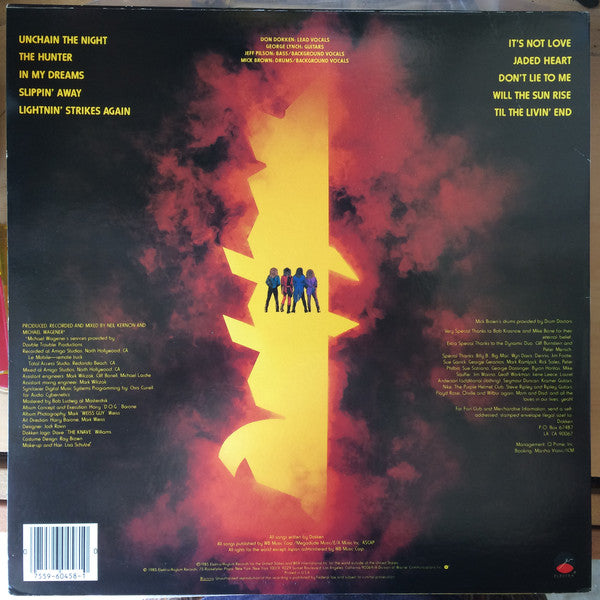 Dokken : Under Lock And Key (LP, Album, AR)