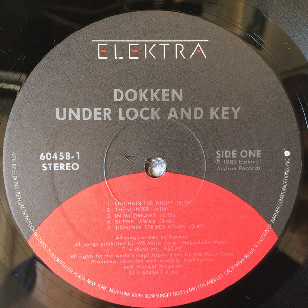 Dokken : Under Lock And Key (LP, Album, AR)