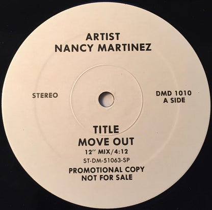 Nancy Martinez : Move Out (12", Promo)