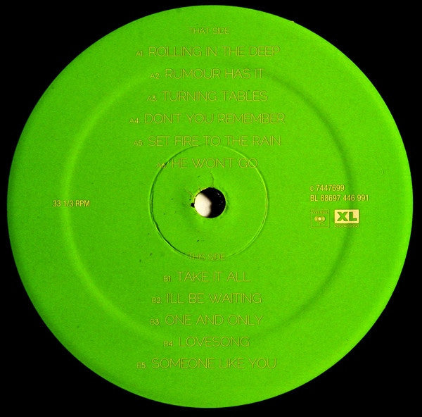 Adele (3) : 21 (LP, Album, RE)