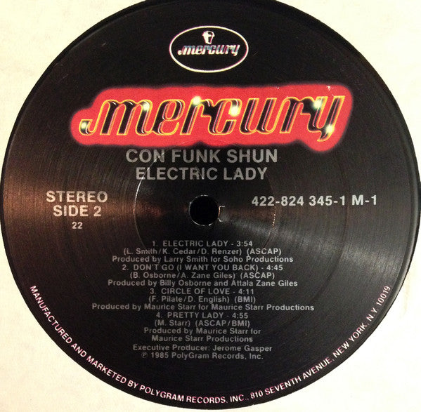 Con Funk Shun : Electric Lady (LP, Album, 22)