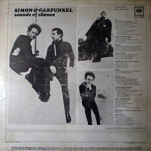 Simon & Garfunkel : Sounds Of Silence (LP, Album, Mono, Ter)