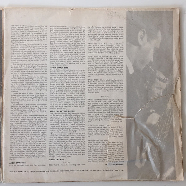 Stan Getz / Charlie Byrd : Jazz Samba (LP, Album, Mono, Gat)