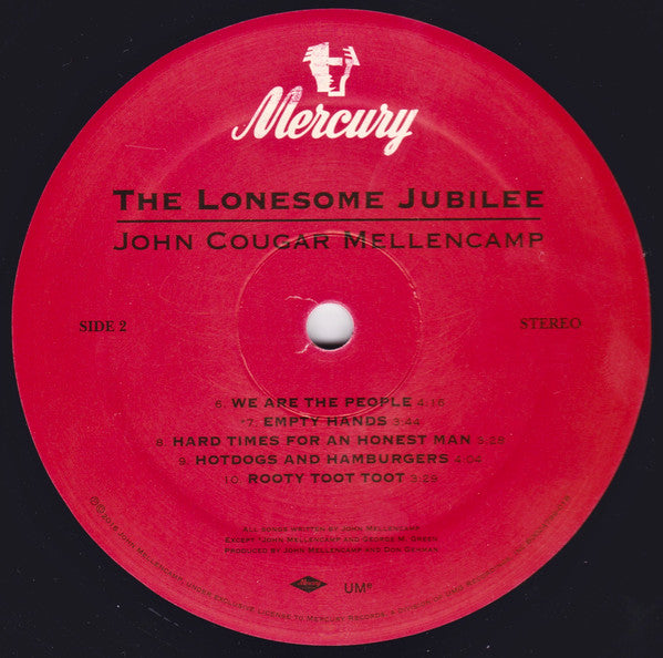John Cougar Mellencamp : The Lonesome Jubilee (LP, Album, RE, Gat)