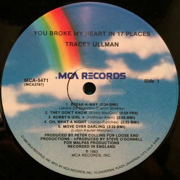 Tracey Ullman : You Broke My Heart In 17 Places (LP, Album)