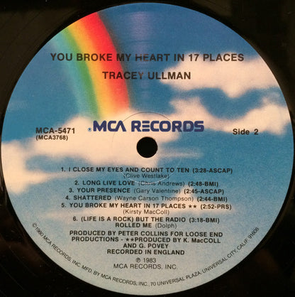 Tracey Ullman : You Broke My Heart In 17 Places (LP, Album)