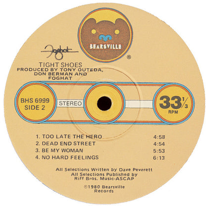 Foghat : Tight Shoes (LP, Album, Los)