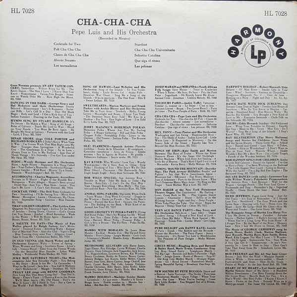 Pepe Luis Y Su Orquesta : Cha-Cha-Cha (LP, Album, Mono, Hig)