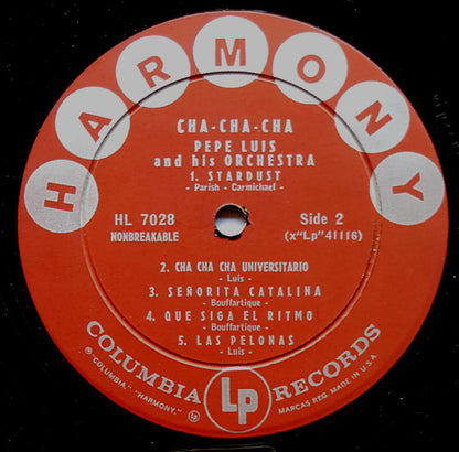 Pepe Luis Y Su Orquesta : Cha-Cha-Cha (LP, Album, Mono, Hig)