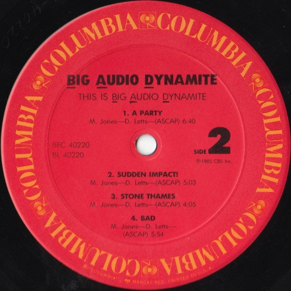 Big Audio Dynamite : This Is Big Audio Dynamite (LP, Album, Pit)