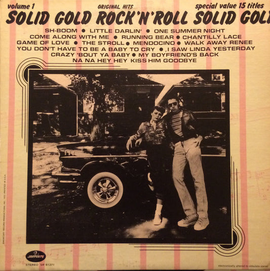 Various : Solid Gold Rock 'N' Roll Volume 1 (LP, Comp, Club, RE)