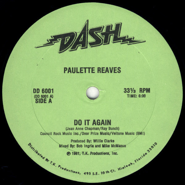 Paulette Reaves : Do It Again (12")