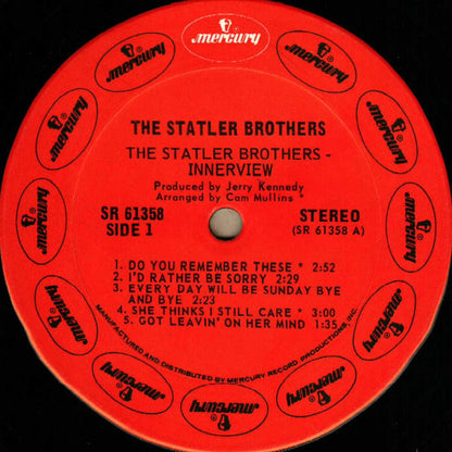 The Statler Brothers : Innerview (LP, Album)