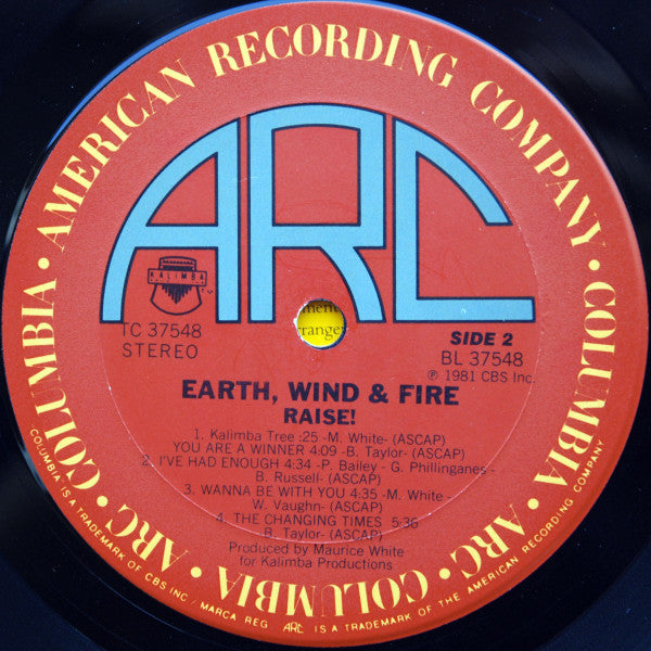 Earth, Wind & Fire : Raise! (LP, Album, Ter)