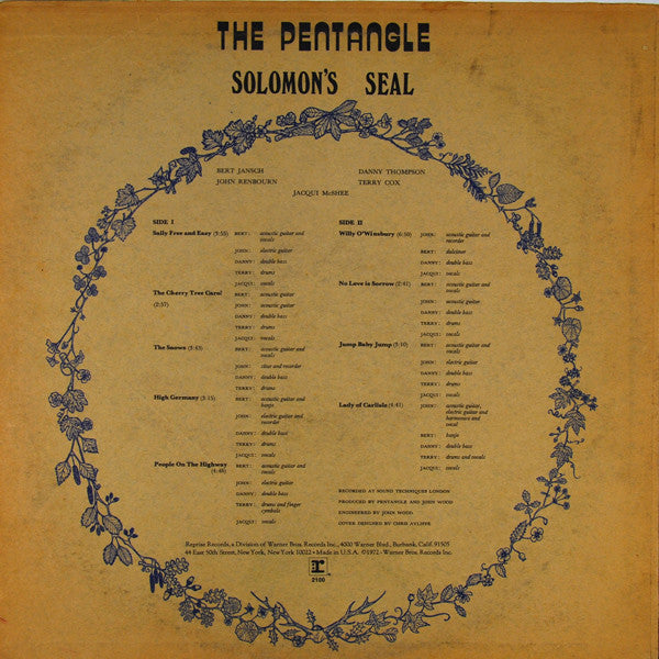 Pentangle : Solomon's Seal (LP, Album, Ter)